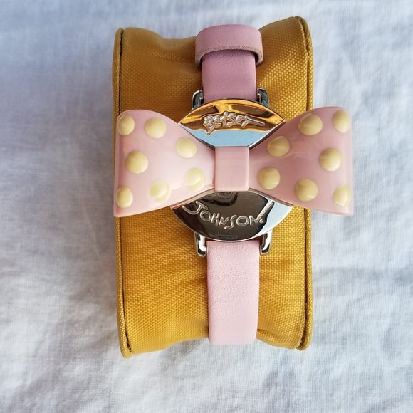Betsey Johnson Accessories - Betsey Johnson Pink Bow Watch💋💋💋